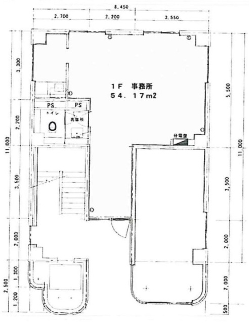 中島ビル1F 間取り図