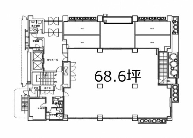 物産ビル1F 間取り図