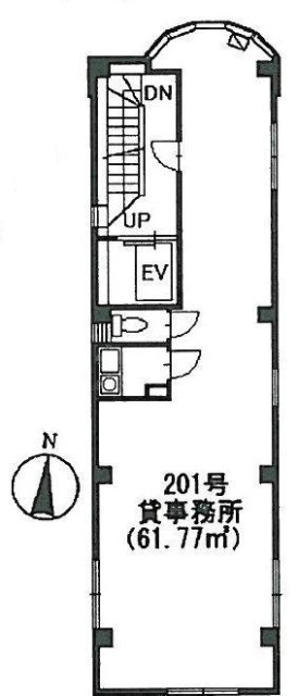 市川ビル201 間取り図