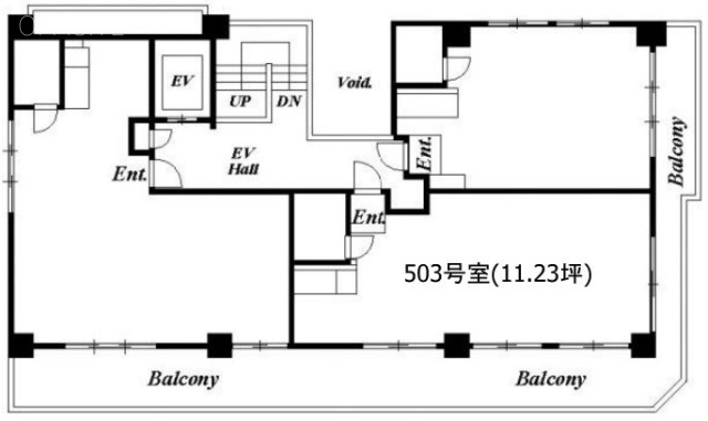 リバーサイドトナカイビル503 間取り図