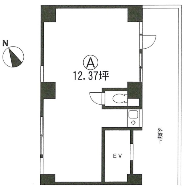 東新宿ビルA 間取り図