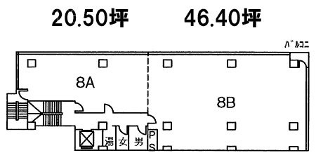 第二東洋ビル8A・8B 間取り図