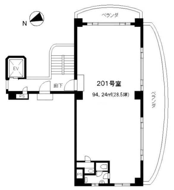 小林ビル201 間取り図