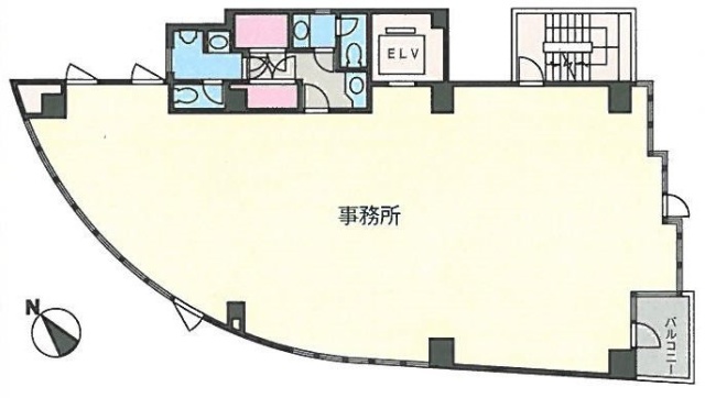 三田北島ビル7F 間取り図