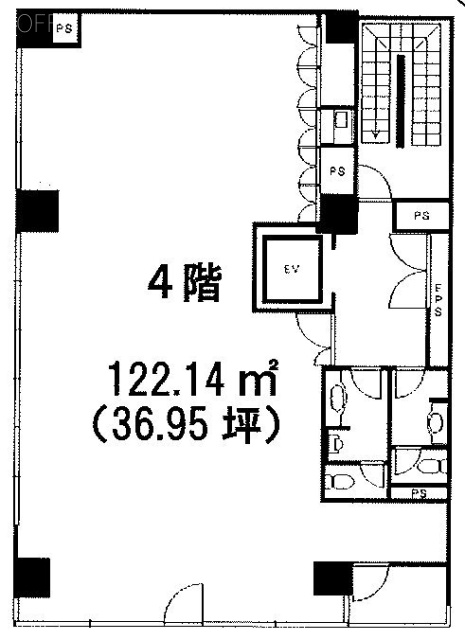 日本綜合地所九段ビル4F 間取り図