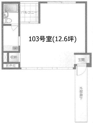 ガーデンビュウ自由が丘103 間取り図
