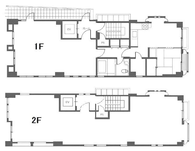 ASKビル1F～2F 間取り図