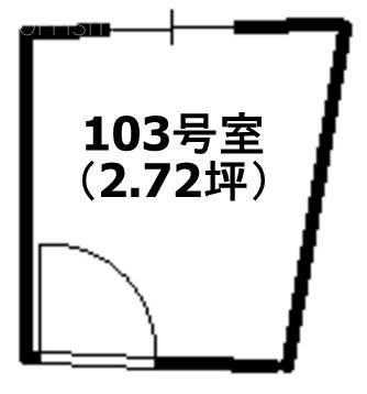 ハーモニ本館103 間取り図