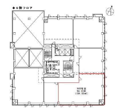 銀洋ビル906 間取り図