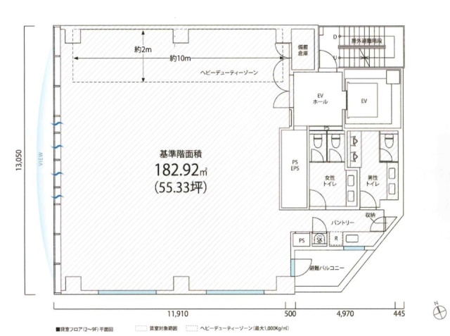 PMO芝大門2F 間取り図