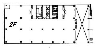 五色橋(ごしきばし)ビル2F 間取り図