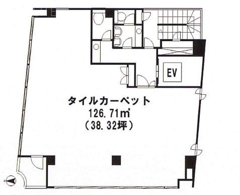 第三彦田ビル2F 間取り図