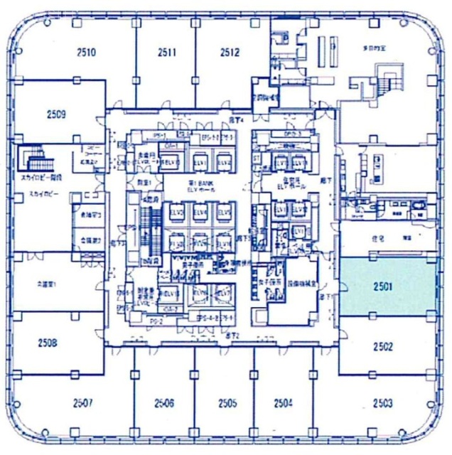 アークヒルズ仙石山森タワー2501 間取り図