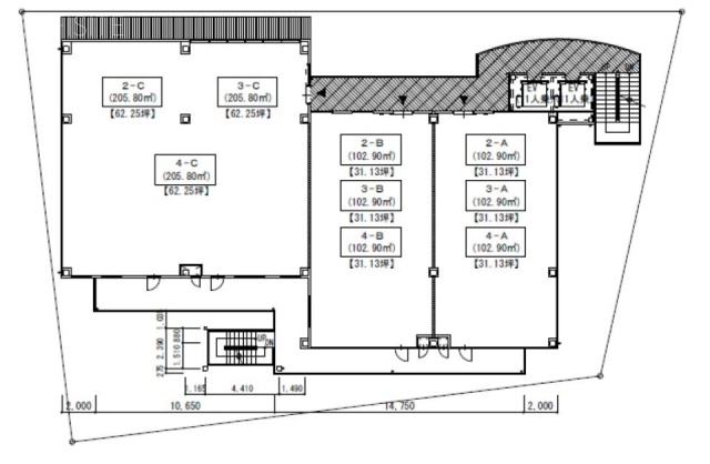 (仮)本川越駅前新築工事A 間取り図