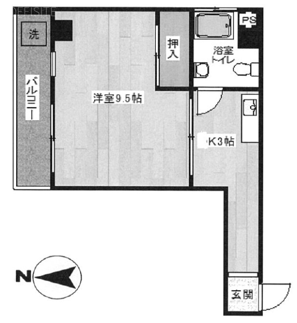 松屋ビル302 間取り図