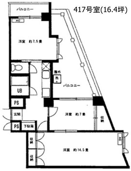 ベルプラザ417 間取り図