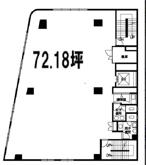 東京浜町近鉄ビル4F 間取り図