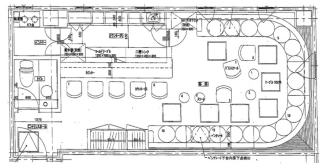 銀座八番館B 間取り図