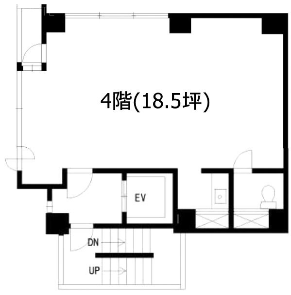 山田ビル4F 間取り図