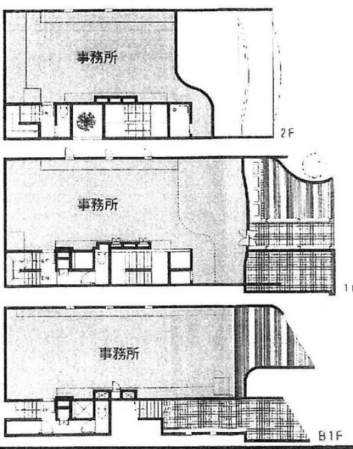 カクセンプレイスB1F～2F 間取り図