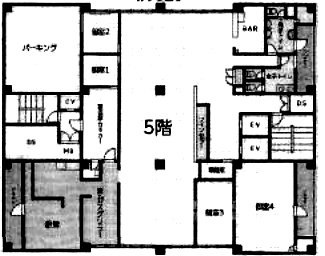 赤坂月世界ビル5F 間取り図