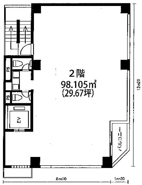 高松ビル2F 間取り図