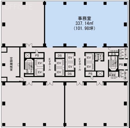 新宿グリーンタワー4F 間取り図