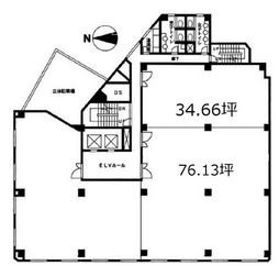 ジブラルタ生命池袋ビル602 間取り図