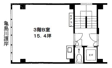 第3高野ビルB 間取り図