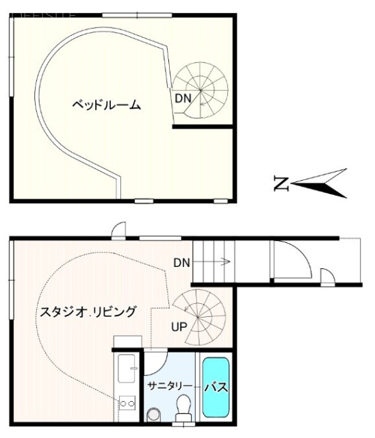 用賀Aフラットビル101 間取り図