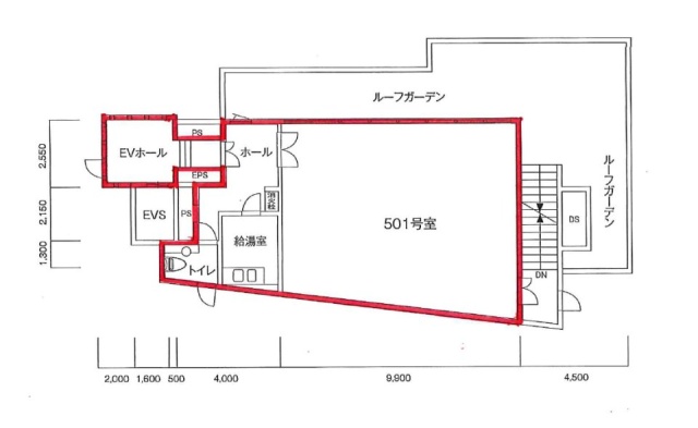 代々木上原ウエストビル501 間取り図