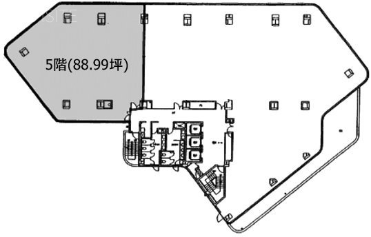 大塚トーセイビルⅡ5F 間取り図