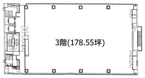八丁堀岡谷ビル3F 間取り図