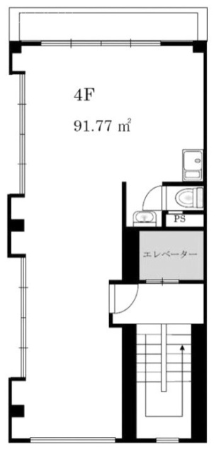 東和谷原ビル4F 間取り図