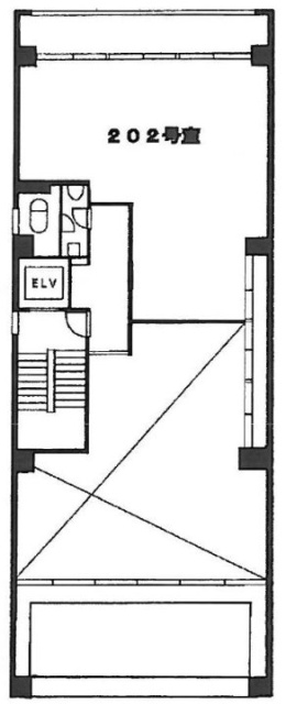 芝3丁目ビル201 間取り図