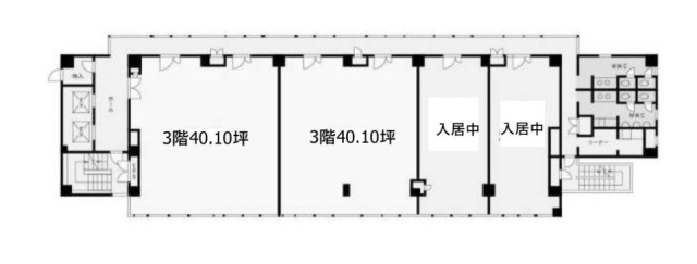 大田ステイタスビル3F 間取り図