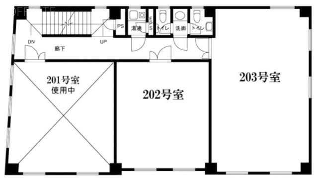 石川ビル203 間取り図