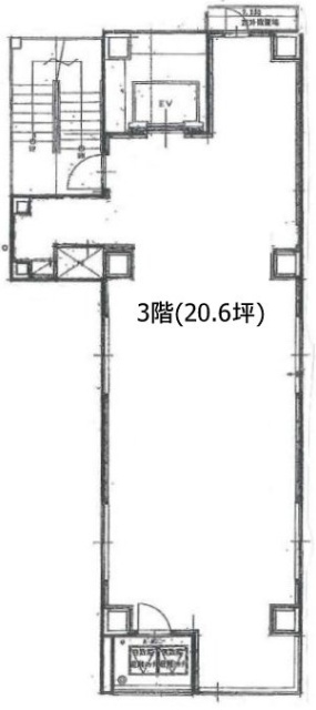 サカイリ9ビル3F 間取り図