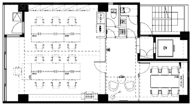 築地フロント5F 間取り図