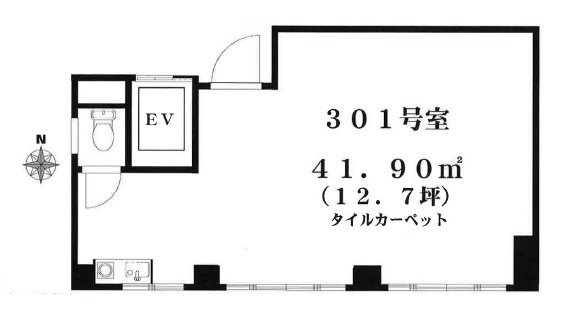 鈴木ビル301 間取り図