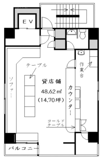第10マツモトビル8F 間取り図