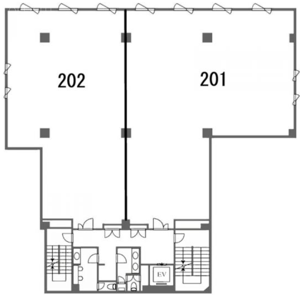 アサヒビル202 間取り図