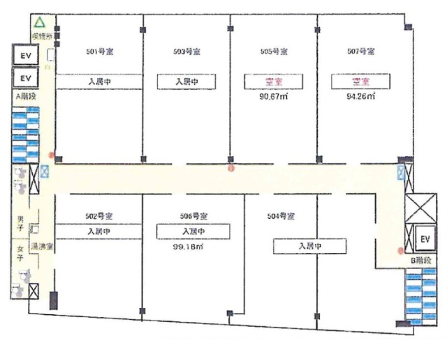 宇徳ビル507 間取り図