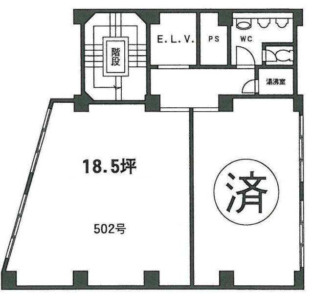 太陽ライフビル502 間取り図