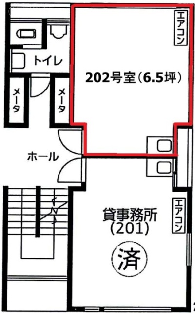 四谷エースビル202 間取り図