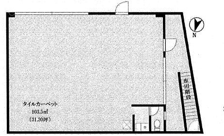 ベルエール加藤1F 間取り図