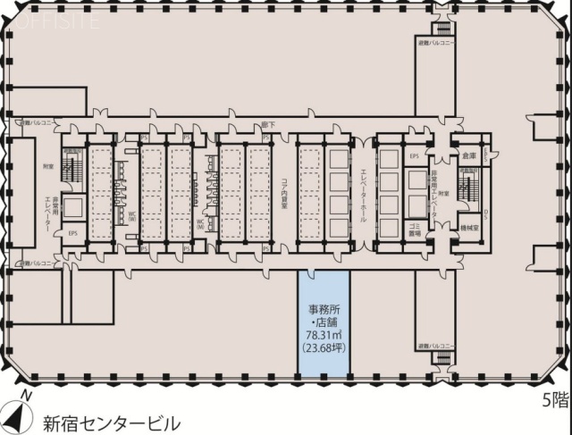 新宿センタービルS 間取り図