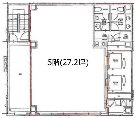 銀座露木ビル5F 間取り図