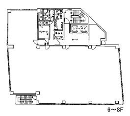 芝細田ビル6F 間取り図