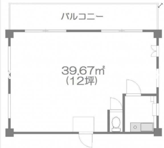 神宮苑301 間取り図